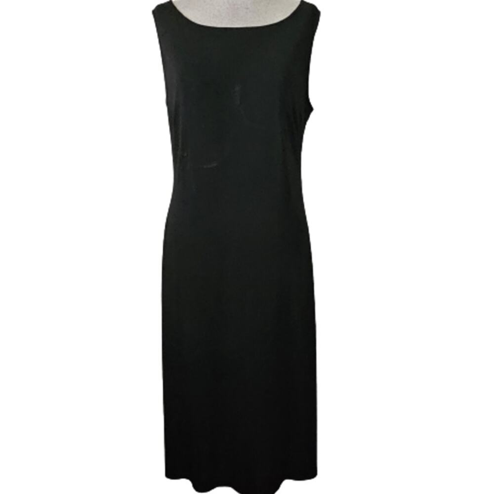 Black Sleeveless Open Back Cocktail Dress Size Large